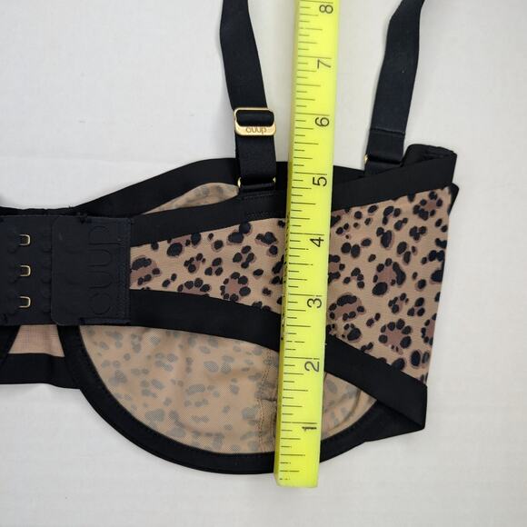 Cuup The Balconette Mesh Bra Leopard Print 34G - Picture 5 of 7